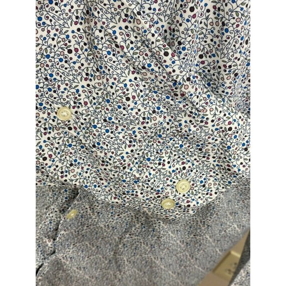 Knowledge Cotton Apparel Men's Shirt Blue Print - Picture 4 of 8